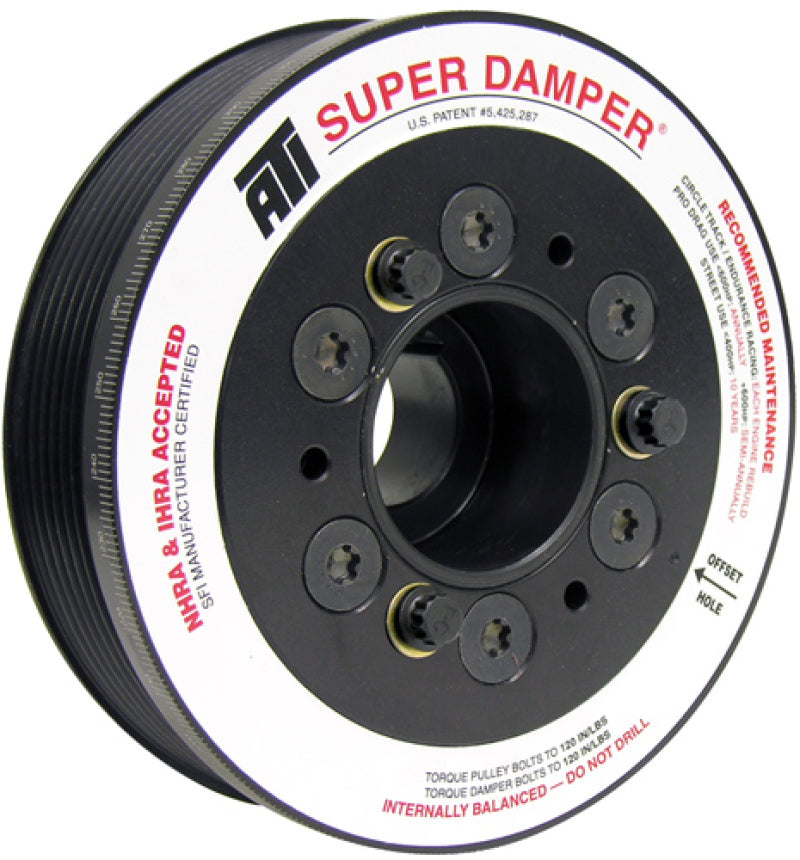 ATI Damper - 5.67in - Alum - 6 Grv - Mitsubishi Evo 10 - 3 Percent UD - 08+ - 1Pc ATI918253 ATI918253 Photo - Primary