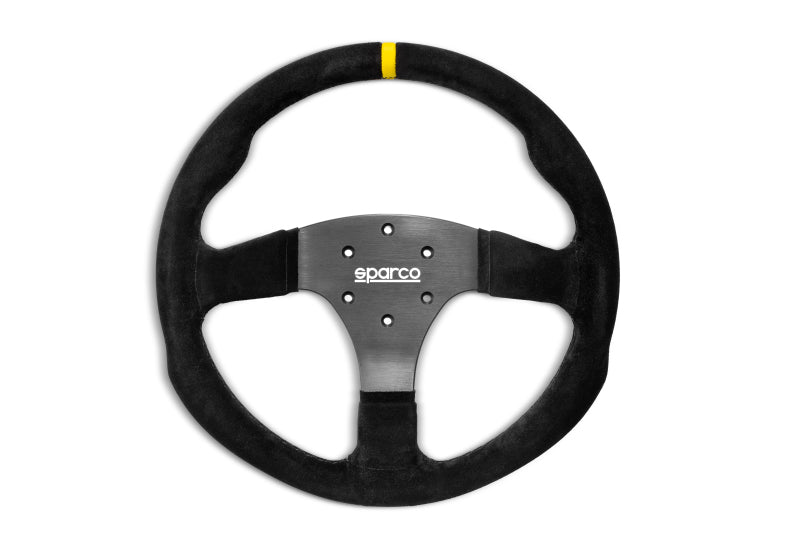 Sparco Steering Wheel R350B Suede w/ Button 015R350PSO 015R350PSO Photo - Primary