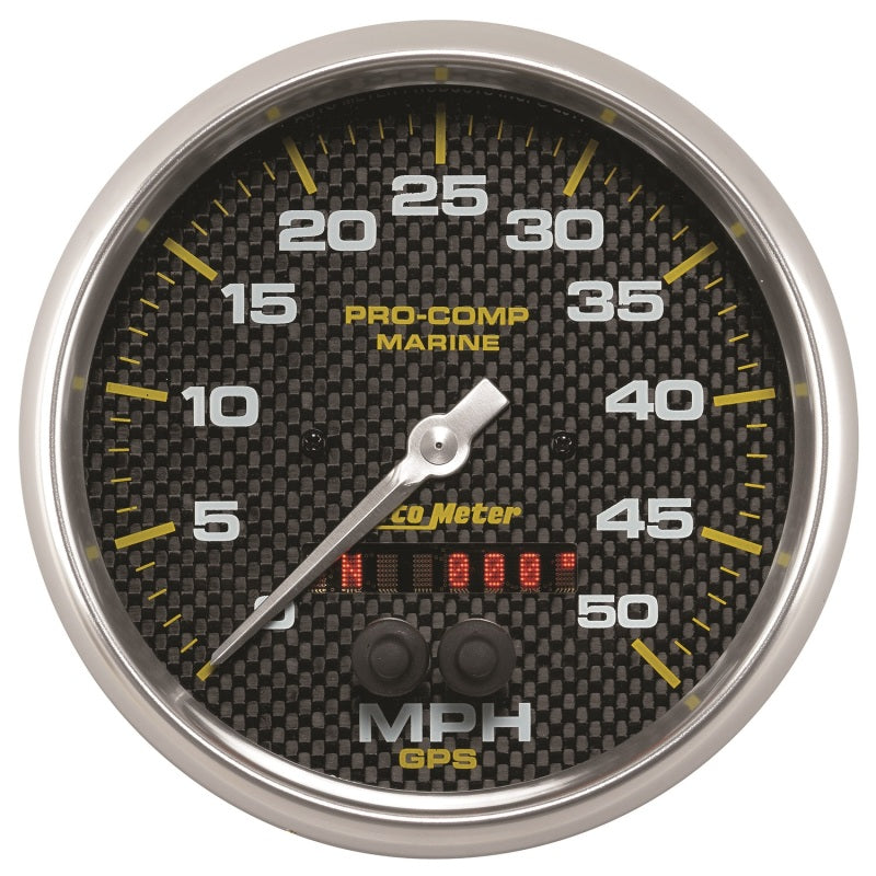 AutoMeter Speedometer Gauge 5 inch 50MPH GPS Marine Carbon Fiber 200644-40 200644-40 User 1