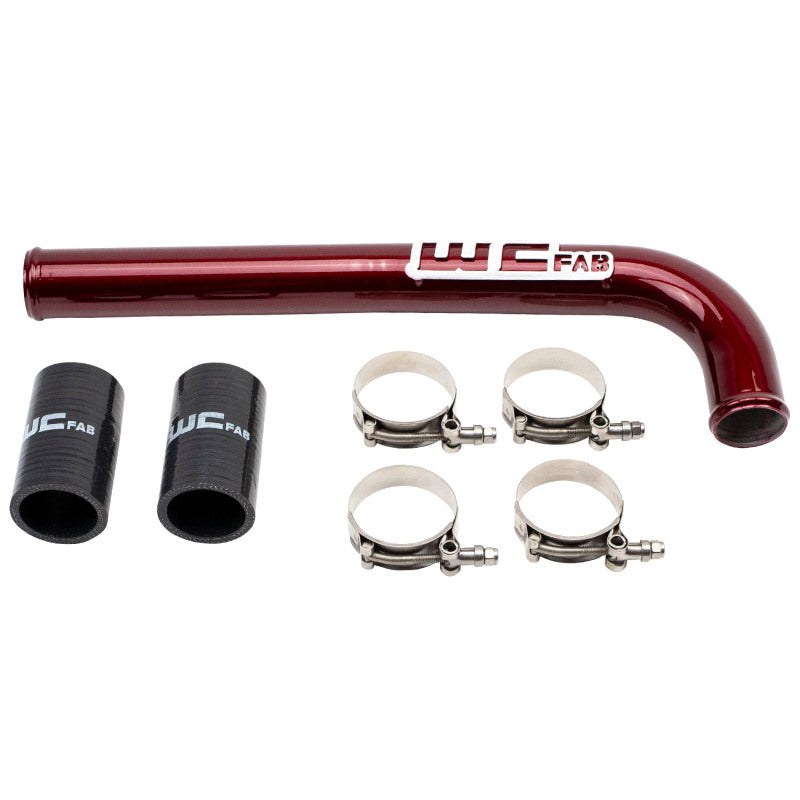 Wehrli 10-18 Dodge 6.7L Cummins (Non 13-15 w/Dual Rads/Twin CP3) Upper Coolant Pipe - WCFab Red WCF100517-RED WCF100517-RED Photo - Primary
