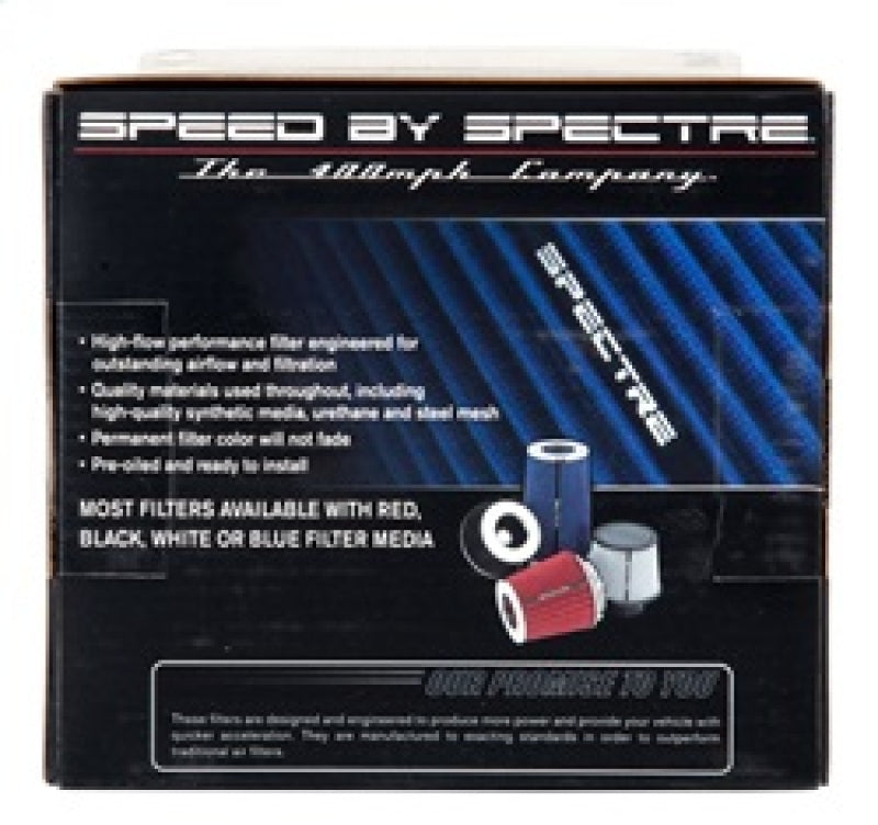 Spectre Adjustable Conical Air Filter 5-1/2in. Tall (Fits 3in. / 3-1/2in. / 4in. Tubes) - Blue 8136 8136 Photo - in package