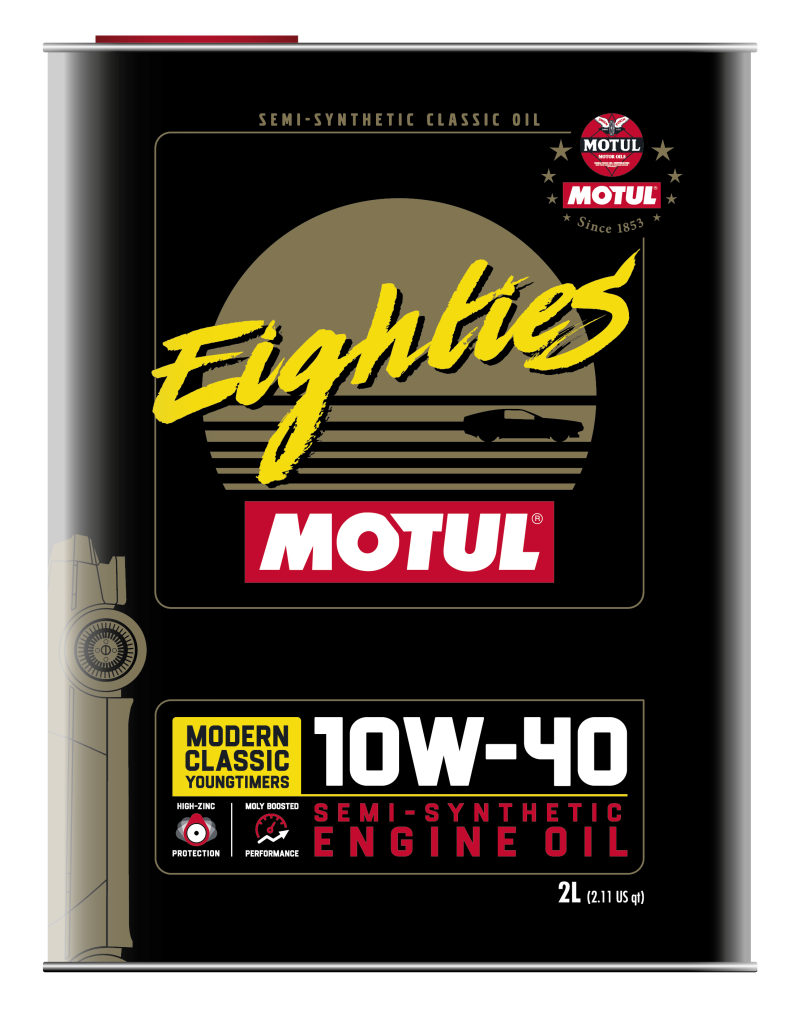 Motul 10W40 Classic Eighties Oil - 10x2L 110619 110619 Photo - Primary