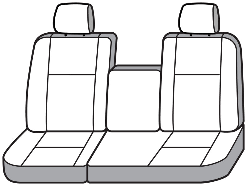 Covercraft 11-23 Toyota 4Runner Endura PrecisionFit Custom Second Row Seat Covers - Charcoal/Black GTT1036ENCB GTT1036ENCB Photo - out of package