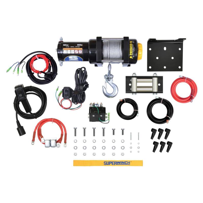 Superwinch 4000 LBS 12 VDC 3/16in x 50ft Steel Rope LT4000 Winch 1140220 1140220 Photo - Close Up