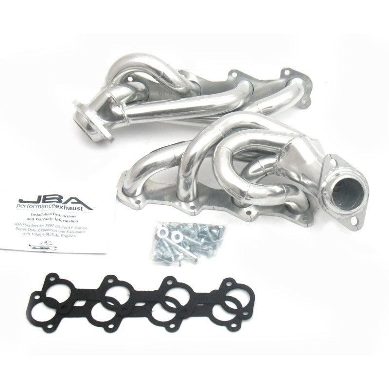 JBA 97-03 Ford F-150 5.4L 2V 1-1/2in Primary Silver Ctd Cat4Ward Header 1679SJS 1679SJS Photo - Primary