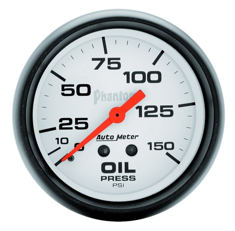 Autometer Gauge, Oil Pressure, 2 5/8", 150psi, Mechanical, Phantom 5823 Photo - Primary
