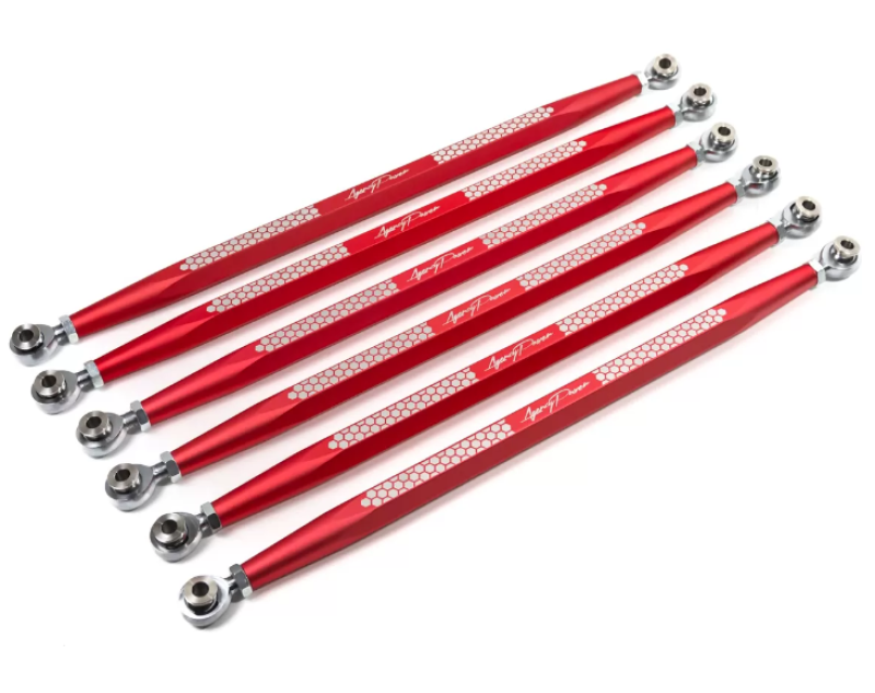 Agency Power 17-23 Can-Am Maverick X3 Red Adjustable Rear Radius Rod Set AP-BRP-X3-200-RD