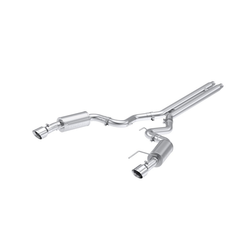 MBRP 2024 Ford Mustang GT S650, 5.0 Aluminized Steel 3in Cat-Back Dual Split Rear (Street) S7251AL S7251AL Photo - Primary