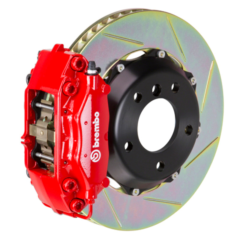 Brembo 06-09 S2000 Rear GT BBK 4 Piston Cast 328x28 2pc Rotor Slotted Type-1-Red 2P2.6010A2 2P2.6010A2 Photo - Primary