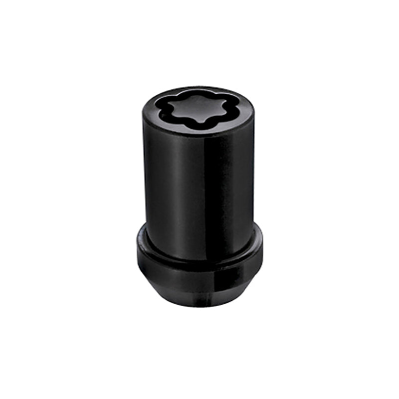 McGard Wheel Lock Nut Set - 4pk. (Tuner / Cone Seat) M12X1.5 / 13/16 Hex / 1.24in. Length - Black 25357 25357 Photo - Primary