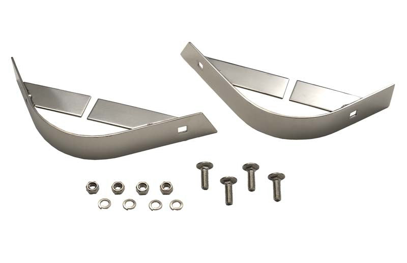 Kentrol 87-95 Jeep Wrangler YJ Rear Body Guard Pair - Polished Silver 30435 30435 Photo - Primary