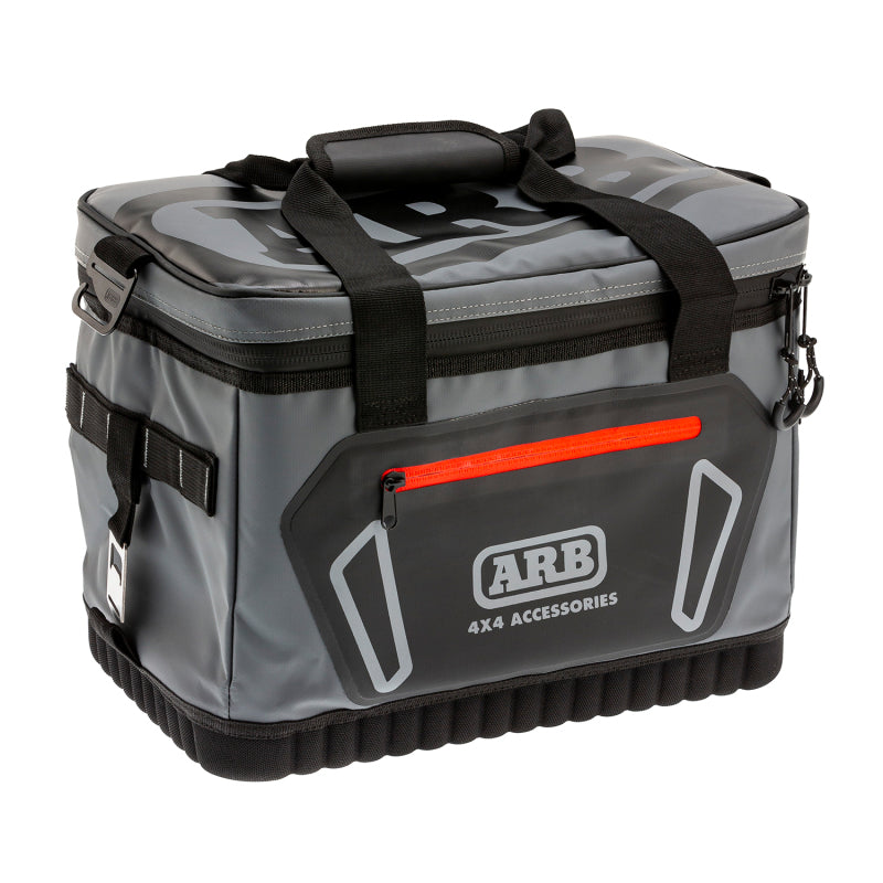 ARB Cooler Bag Charcoal w/ Red Highlights 15in L x 11in W x 9in H Holds 22 Cans 10100376 10100376 Photo - Primary