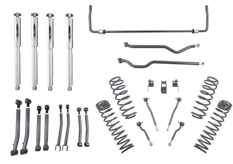 Belltech 18-19 Wrangler Rubicon JL 4dr 4in Trail Performance Lift Kit w/ Rear Sway Bar 153205TPS 153205TPS Photo - Primary