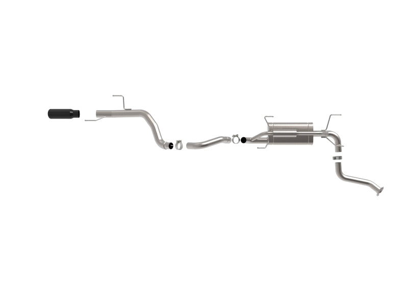aFe 24-25 Toyota Land Cruiser 2-1/2in to 3in 304 SS Cat-Back Exhaust System w/ Black Tip 49-36076-B 49-36076-B Photo - Unmounted