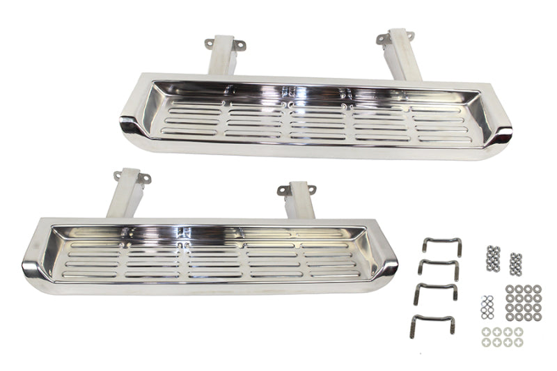Kentrol 01-06 Jeep TJ Side Steps Pair - - Polished Silver 30518 30518 Photo - Primary