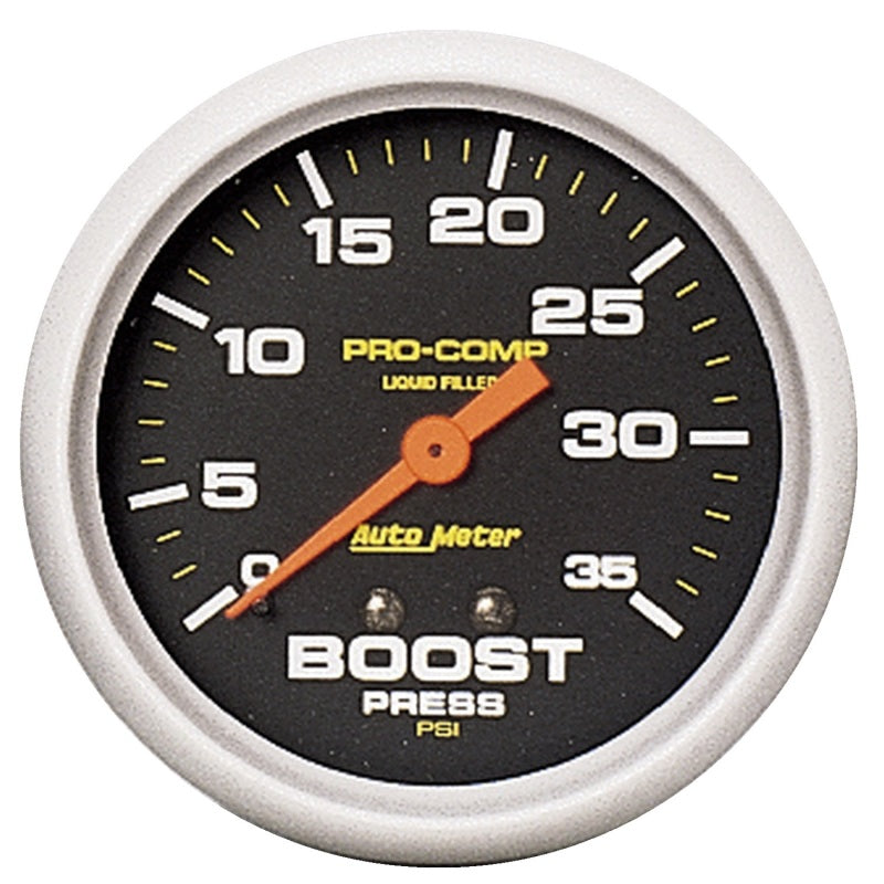 Autometer Gauge, Boost Press, 2 5/8", 35Psi, Liquid Filled Mech, Pro-Comp 5404 Photo - Primary