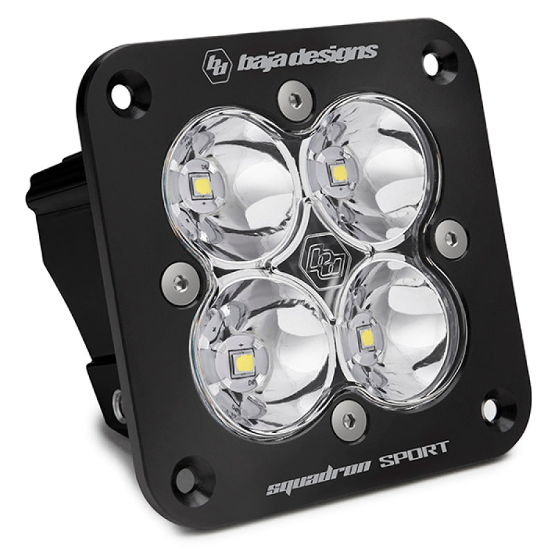 Baja Designs Squadron Sport Work/Scene Pattern Black Flush Mount LED Light Pod - Clear 551006 551006 Photo - Primary