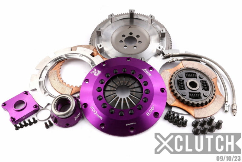 XCLUTCH 07-17 Mitsubishi Lancer EVO X 2.0L 8in Twin Sprung Ceramic Clutch Kit XKMI20683-2B XKMI20683-2B Photo - Primary