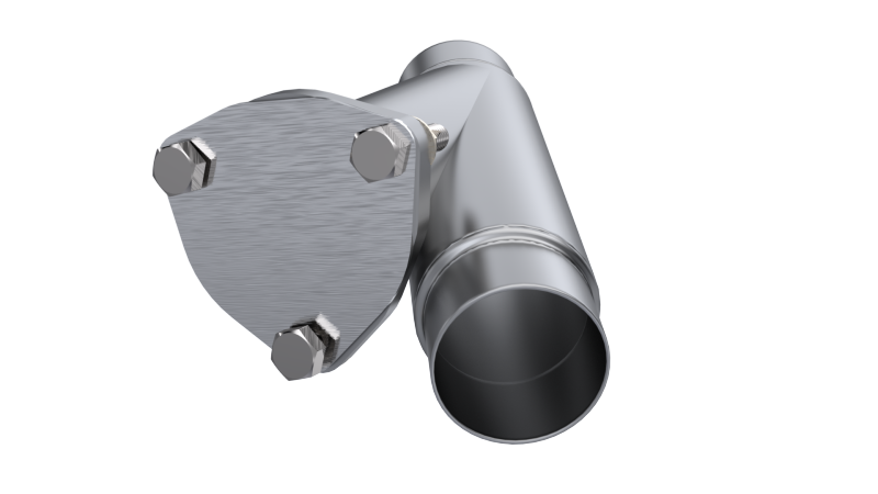 QTP 2.25in Weld-On QTEC Exhaust Cutout Y-Pipe 10225 10225 Photo - Primary