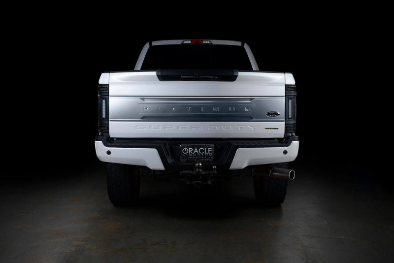 ORACLE Lighting 17-22 Ford F-250/350 (Black Series) Flush Mount LED Tail Lights 5896-504-T 5896-504-T Photo - lifestyle view