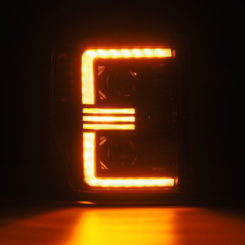 AlphaRex 08-10 Ford F250-550 PRO-Series Projector headlights Alpha-Black w/Activ Light/Seq Signal 880309 880309 User 4