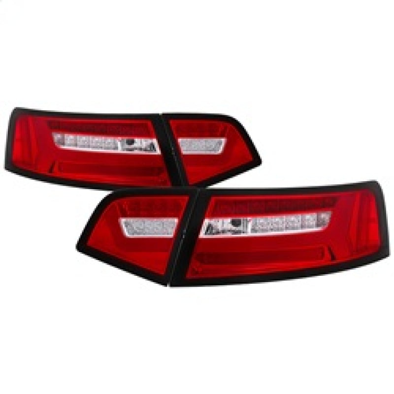Spyder 09-12 Audi A6 LED Tail Lights - Red Clear (ALT-YD-AA609-LED-RC) 5085191 5085191 Photo - Primary