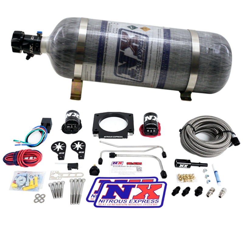 Nitrous Express LS Single Entry 90mm Plate Hardline System (50-400hp) w/12lb Bottle 20934S-12 20934S-12 User 1