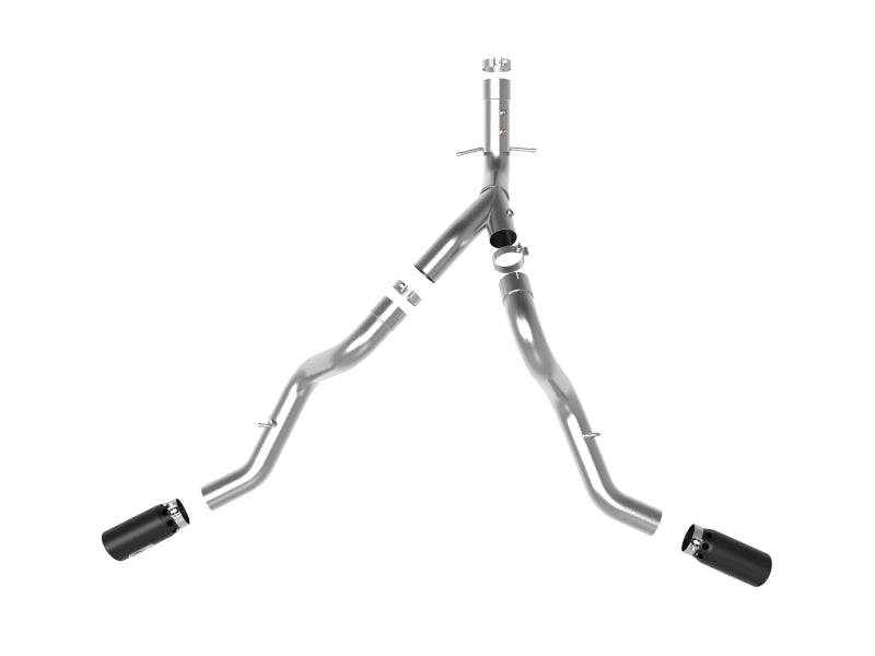 aFe Large Bore-HD 4in 409SS DPF-Back Exhaust System w/Black Tip 20 GM Diesel Trucks V8-6.6L (td) L5P 49-44126-B 49-44126-B Photo - Unmounted
