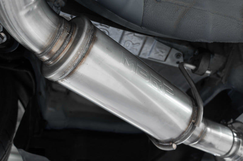 MBRP 2022 Subaru WRX 2.4L 3in Cat Back 5in OD Single Exit - Aluminized Steel S4809AL S4809AL Photo - Close Up