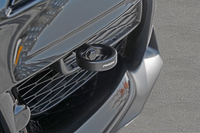 Perrin 2020 Toyota Supra Tow Hook Kit (Front) - Black PTP-BDY-230BK PTP-BDY-230BK Photo - Primary