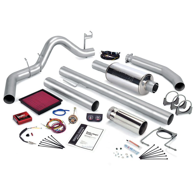 Banks Power 01 Dodge 5.9L 245Hp Ext Cab Stinger System - SS Single Exhaust w/ Chrome Tip 49368 49368 Photo - Primary