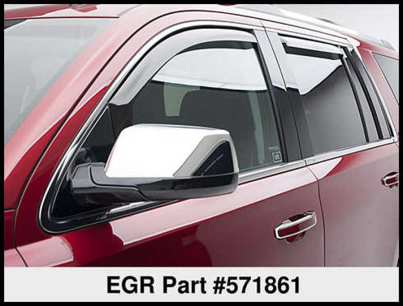 EGR 15+ Chevy Tahoe/GMC Yukon In-Channel Window Visors - Set of 4 (571861) 571861 571861 Thumbnail