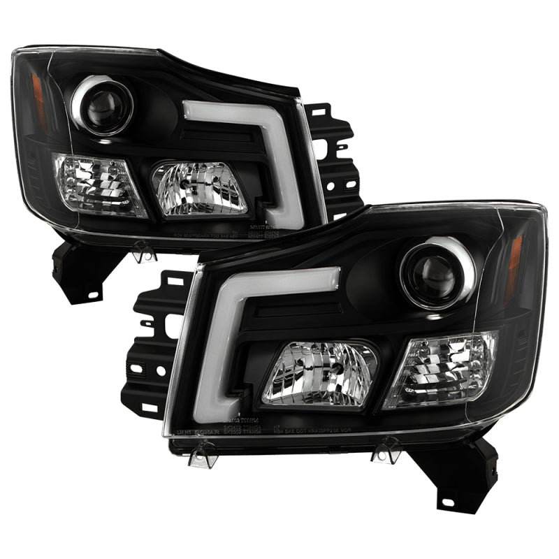 SPYDER 04-15 Nissan Titan High-Power LED Module Equipped Headlights - Black (PRO-YD-NTI04PL-BK) 5088406 5088406 Photo - Primary