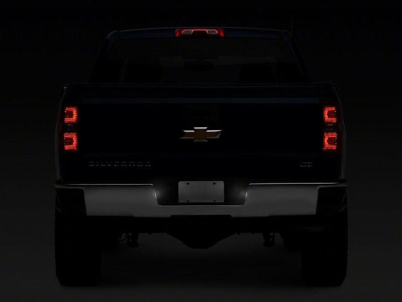 Raxiom 14-18 Chevrolet Silverado 1500 Axial Series LED License Plate Lamps S115447 S115447 Photo - Close Up