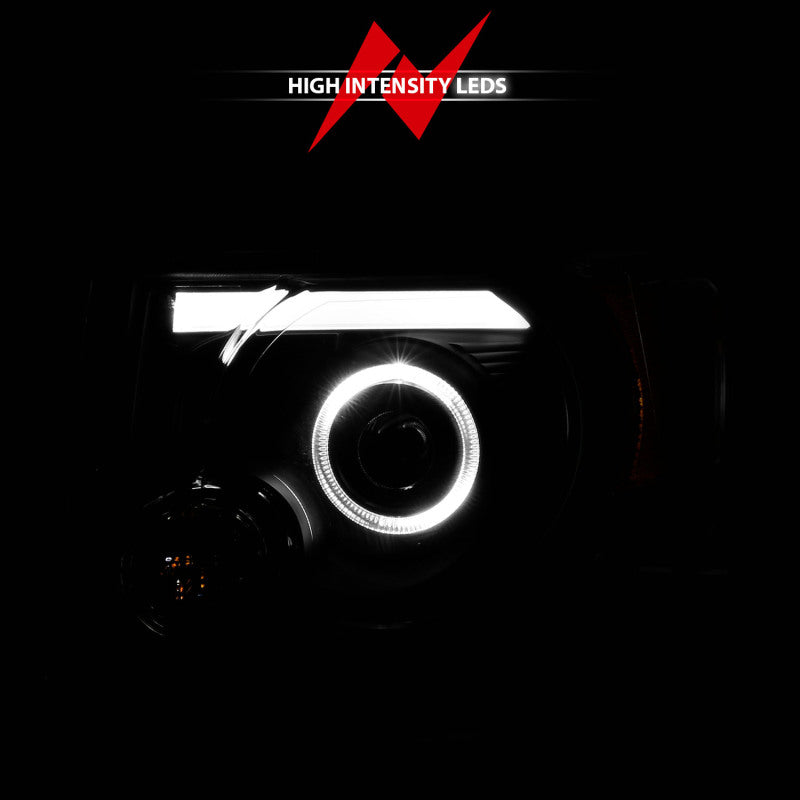Anzo 2008-2012 Ford Escape Projector Headlights w/ Halo Black 111355 User 6