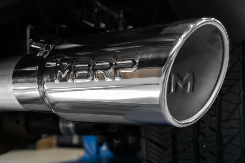 MBRP 2021+ Ford F-150 2.7L/ 3.5L Ecoboost 5.0L Single Side 3in Black Coated Catback Exhaust S5211BLK S5211BLK Photo - Close Up
