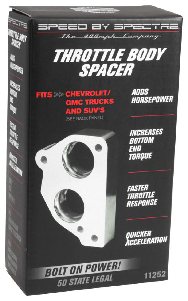 Spectre 86-95 GM 4.3L/5.0L/5.7L Throttle Body Injection Spacer 11252 11252 Photo - in package