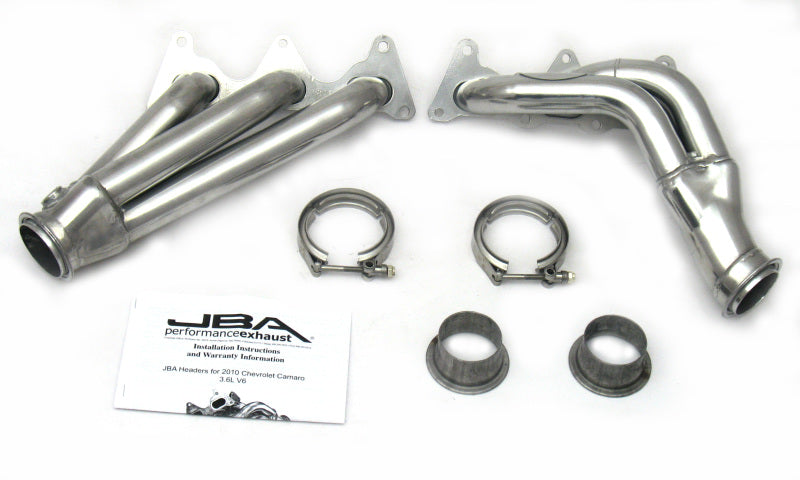 JBA 10-11 Camaro 3.6L V6 1-5/8in Primary Silver Ctd Cat4Ward Header 1816SJS 1816SJS Photo - Primary