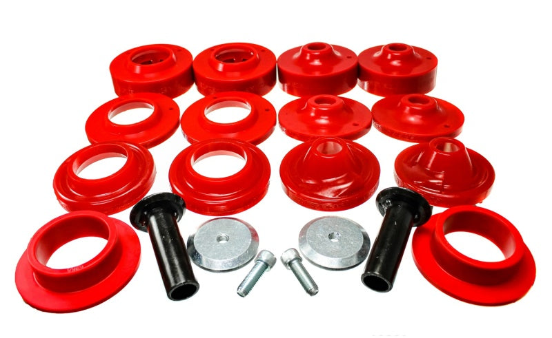 Energy Suspension 18+ Jeep Wrangler JL Red Rock-Flex 2in Adjustable Coil Spacer Set 2.6116R 2.6116R Photo - Primary