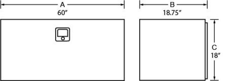 Tradesman Steel Underbody Truck Tool Box (60in.) - Black 76260 76260 User 1