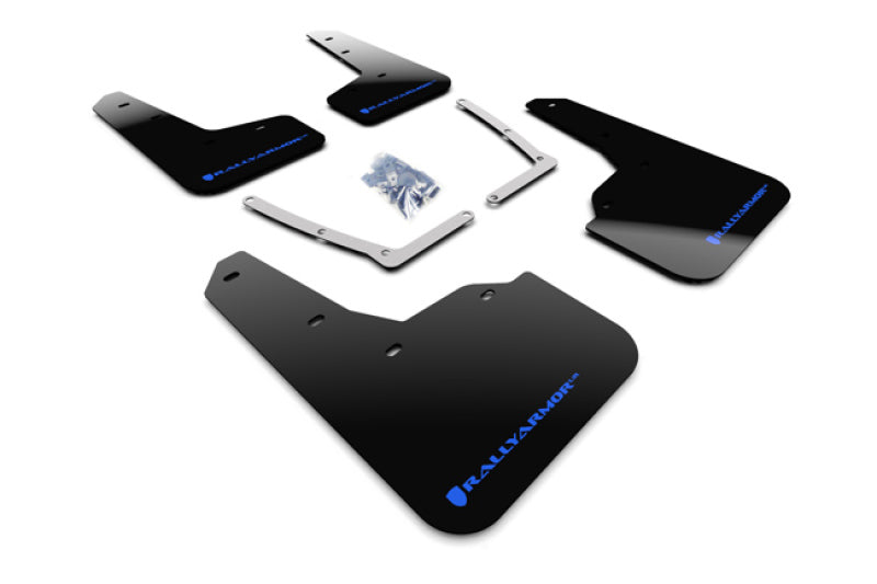 Rally Armor 16-19 Honda Civic Si UR Black Mud Flap w/ Blue Logo MF50-UR-BLK/BL MF50-UR-BLK/BL Photo - Primary