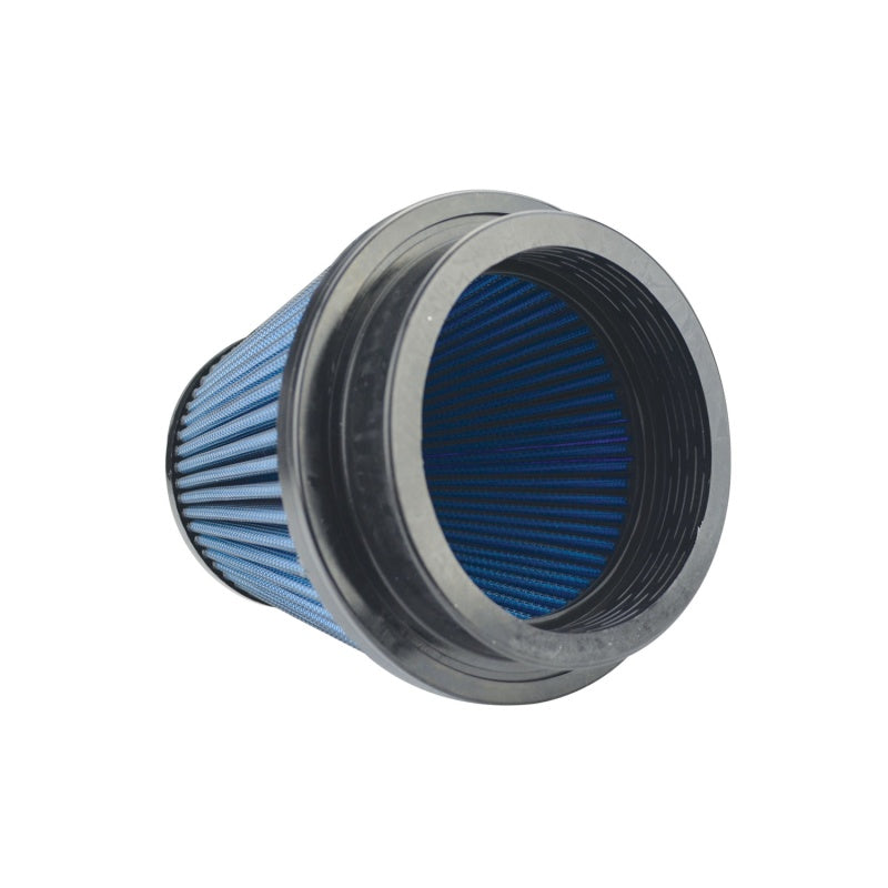 Injen NanoWeb Dry Air Filter 4.0 Flange w/ShurLok / 5.63 Base OD /6.0 Tall /4.0 Top w/Barb Fitting X-1082-BB X-1082-BB Photo - Unmounted