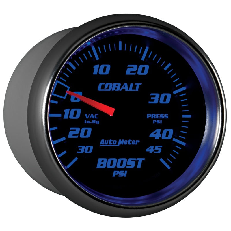 AutoMeter Gauge Vac/Boost 2-5/8in. 30Inhg-45PSI Mechanical Cobalt 7908 7908 User 6