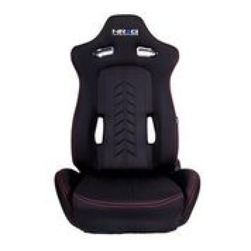 NRG "The Arrow" Cloth Sport Seat Black w/ Red Stitch w/ logo RSC-800L/R User 1