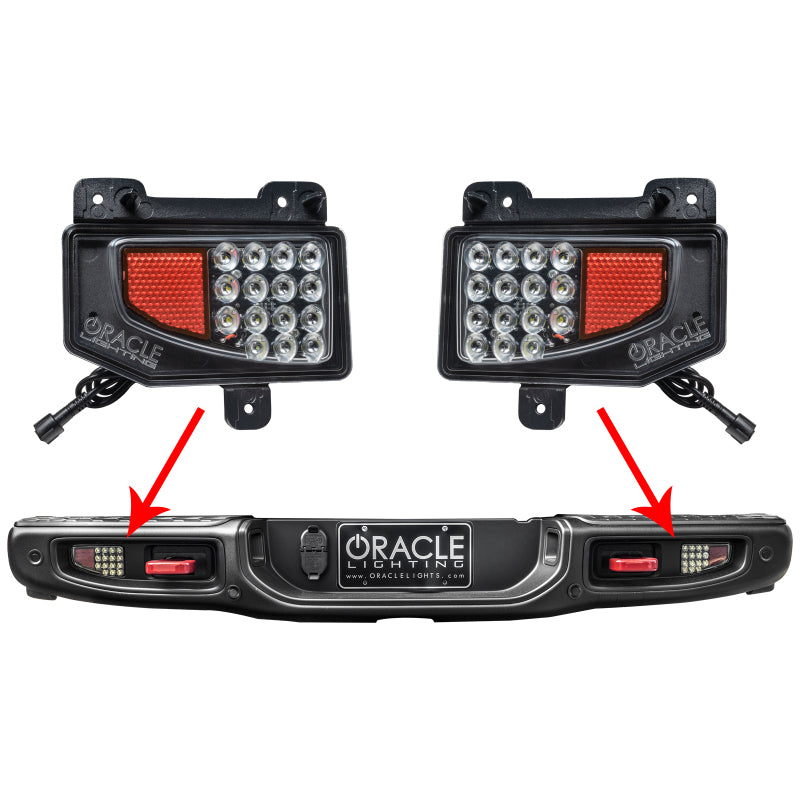 ORACLE Lighting Oracle Rear Bumper LED Reverse Lights for Jeep Gladiator JT w/ Plug & Play Harness - 6000K 5881-504 5881-504 Photo - Mounted