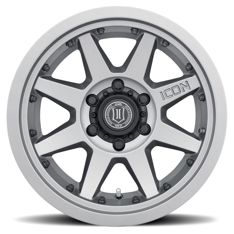 ICON Rebound Pro 17x8.5 5x5 -6mm Offset 4.5in BS 71.5mm Bore Titanium Wheel 21817857345TT 21817857345TT Photo - Unmounted