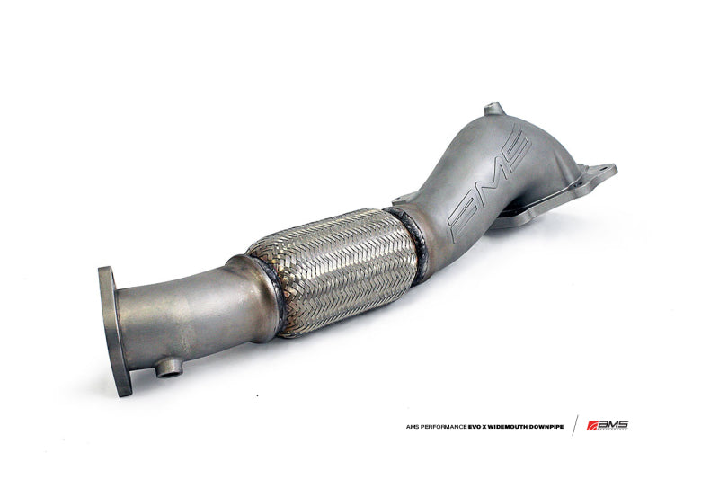 AMS Performance 08-15 Mitsubishi EVO X Widemouth Downpipe w/Turbo Outlet Pipe AMS.04.05.0001-1 AMS.04.05.0001-1 Photo - Primary
