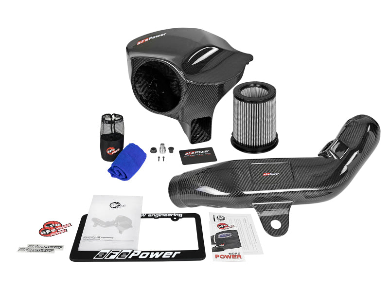 aFe Black Series Carbon Fiber CAIS w/PDS Filter 16-18 BMW M2 (F87) L6-3.0L 58-10004D 58-10004D Photo - Unmounted