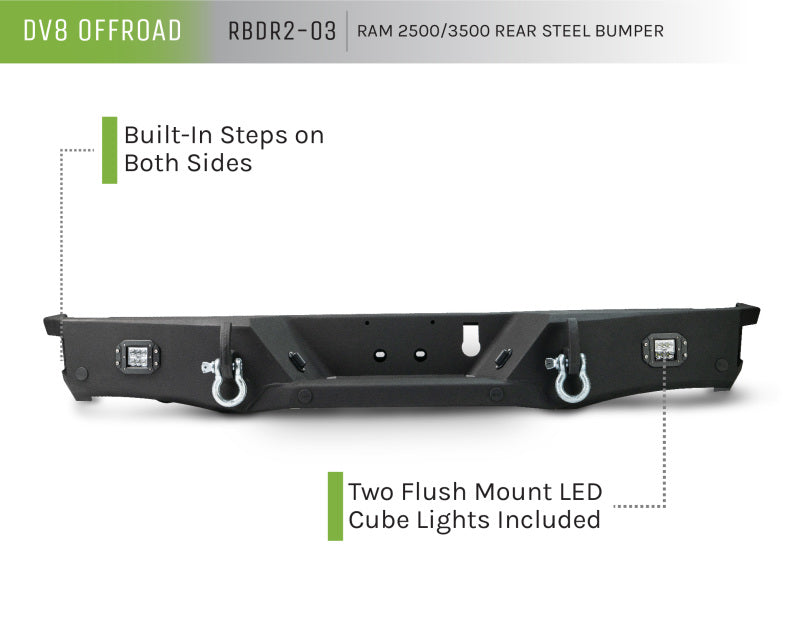 DV8 Offroad 19+ Ram 2500/3500 Rear Bumper RBDR2-03 RBDR2-03 Product Brochure - a specific brochure describing a Product
