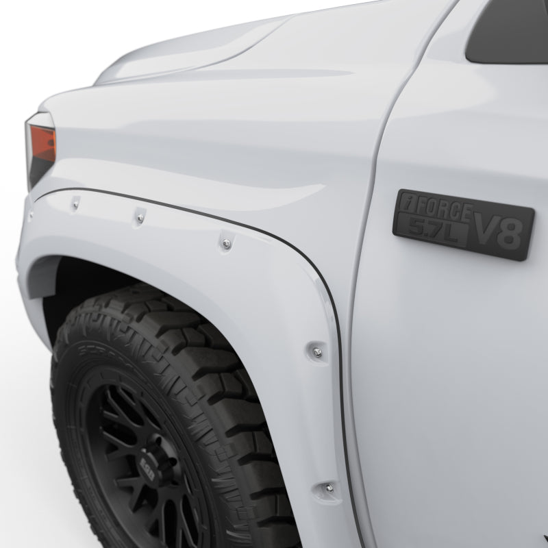 EGR 14+ Toyota Tundra Bolt-On Look Color Match Fender Flares - Set - Color MatchSuper White 795494-040 795494-040 Photo - Close Up